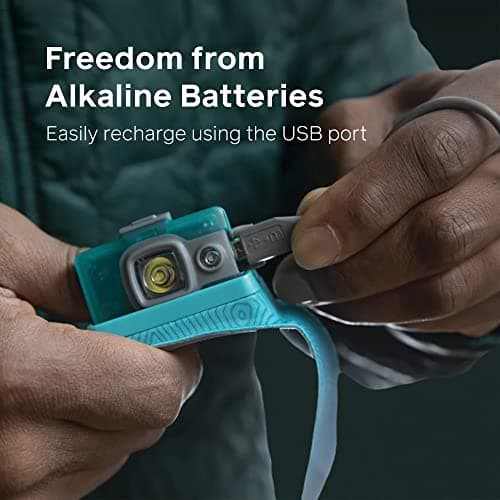 BioLite HPB0311 Ultra Lightweight & Bright Headlamp 325 Lumens USB Rechargable - Ocean Teal — view 5