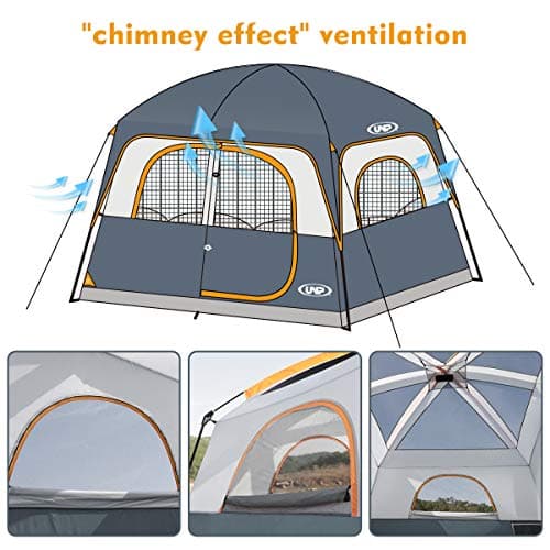 UNP 6 Man tent, Large Family Tent for Camping Stand Up — view 3