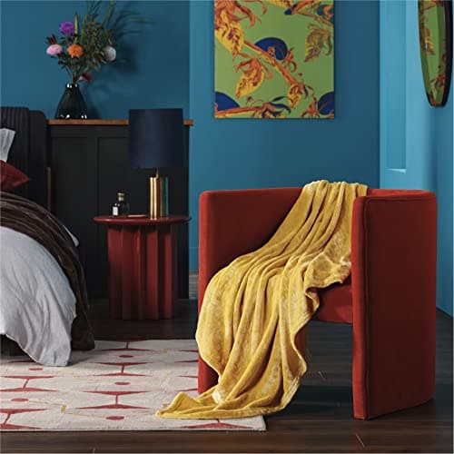 Bedsure Fleece Throw Blanket for Bed - Flannel Fleece, Yellow, 150x200 cm — view 5
