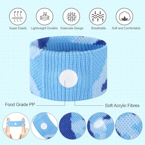 SZSTYYP Motion Sickness Bands for Kids Cruise Travel Essentials Anti-Nausea Acupressure Wristband for Morning Car Sea Sickness Wristbands for Kids (2 Pairs Purple)…… — view 4