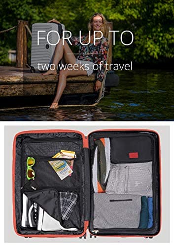 HAUPTSTADTKOFFER - MITTE - Medium Sized Hard Shell Suitcase, Expandable Check-in Luggage, TSA, 4 Double Spinner, 69 cm, 93 L, Coral — view 3