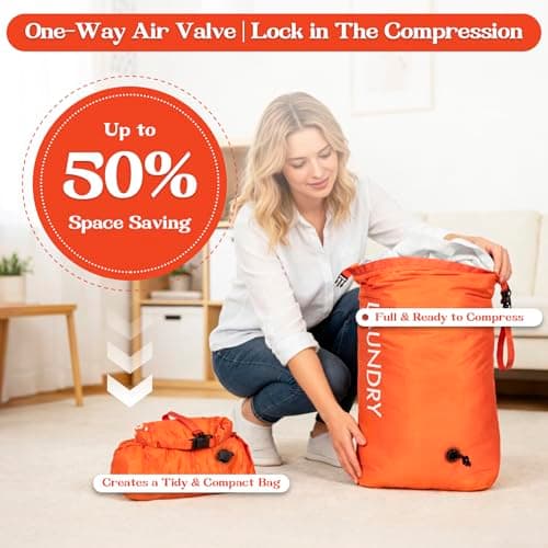 CANBOX Travel Laundry Bag, Vacuum Compression Dirty Clothes Travel Bag — view 4
