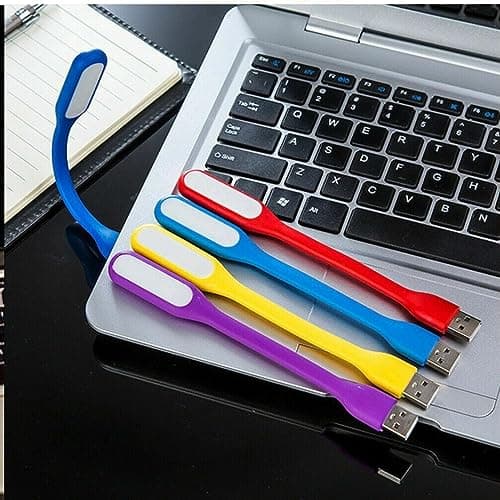 5 Pack Flexible USB LED Light Lamp Portable Night Light Reading Lamp for Power Bank PC Laptop Notebook Computer and Other USB Devices with Adjust Angle — view 3