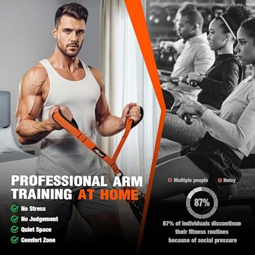HPYGN Resistance Bands Training for Arms, Biceps, Triceps, Back, Abs, Shoulders, Exercise Bands with Handles, Door Anchor, Heavy Duty Home Gym Workout Equipment for Tricep Pushdowns, Face Pulls — view 3