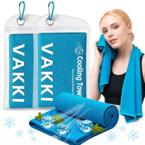 VAKKI Cooling Towels, 2 Pack (40"X12")-100 * 30cm
