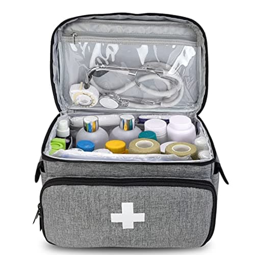 Vdaxvme Emergency First Aid Medical Bag Multi Pockets School Home Office Car Travel Hiking Trip Organizer Waterproof Large Home Travel Travel Bag — view 4