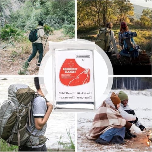 Foil Blanket Reusable Warm Survival Gear — view 6