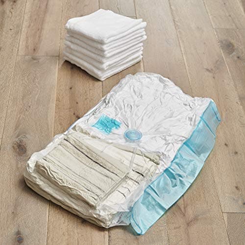Addis Home Vacuum Storage Bag with 100% air-Tight Static Seal & Store Extra Large 3D Cube Design, Clear, 75 x 25 x 45cm — view 2