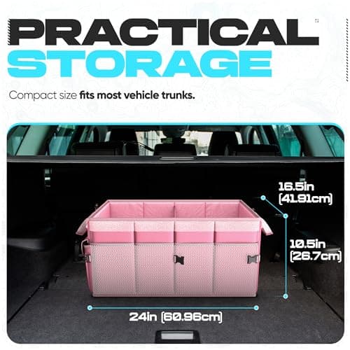 FORTEM Car Boot Organiser - Foldable Car Organiser & Storage for SUV Trucks — view 4