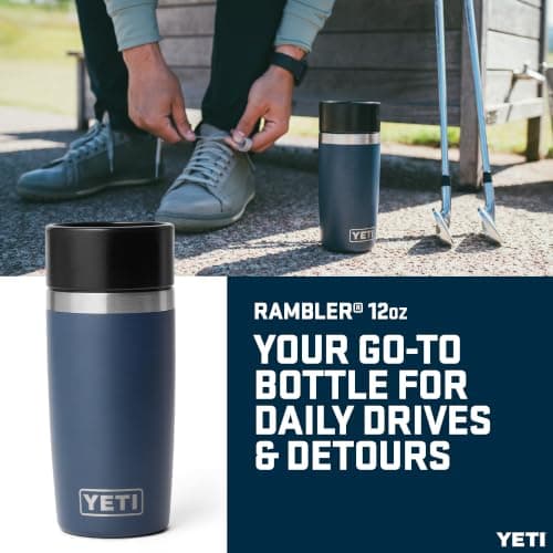 YETI Rambler 12 oz (355ml) Travel Bottle, Navy — view 2