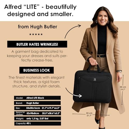 HUGH BUTLER, Travel Suit Bag, Suit Cover, Alfred Lite Dresses Cover — view 2