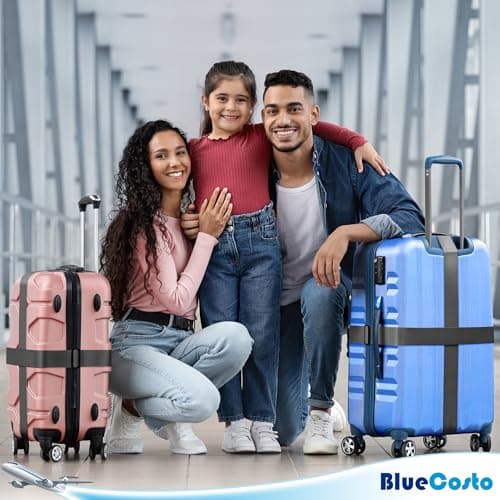 Luggage Straps for Suitcase - (Gray, 6.5 ft x 2 in, 4 Pack) - Strap for Suitcases - TSA Approved by BlueCosto — view 4