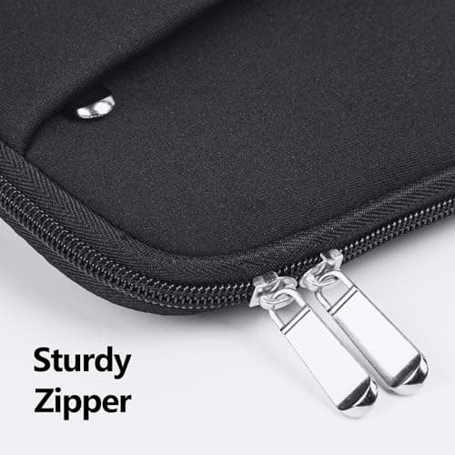 BAAGOAZ Laptop Sleeve 14 Inch Protective Case with Front Pocket, Black — view 5