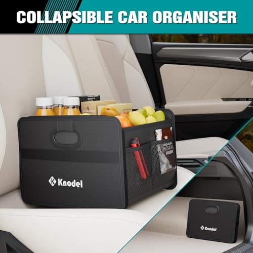K KNODEL Car Boot Organiser, Foldable Car Boot Storage (Mini, Black) — view 5