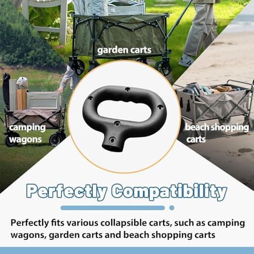 Folding Cart Handle Replacement Trolley Attachment Spare Part — view 3