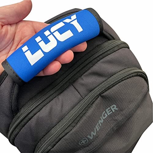 Luggage Handle Wrap/Cover for Suitcase/bags Grip/Case Identifier perfect for travel Neoprene Wrap printed with name Luggage Tag (Navy Blue, Single Strap) — view 6