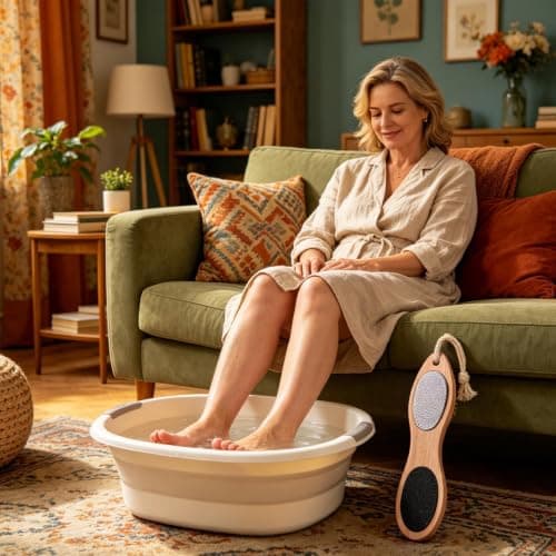 Callus Remover for Feet Wood Handle Comfortable Scrubber — view 5