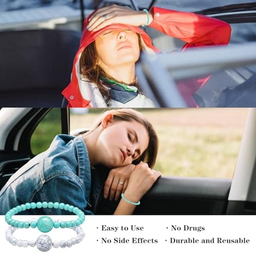 2Pcs Anti Nausea Wristbands,Motion Sickness Bands for Travel, Car and Sea — view 4