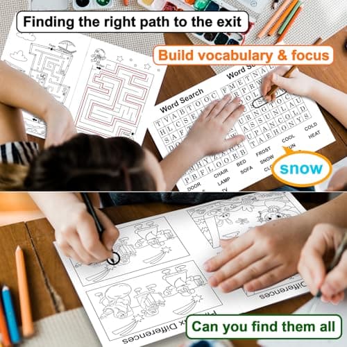 Elfew 20 Pack Small Activity Books for Kids Ages 3-5,4-12,Kids Party Favour — view 3