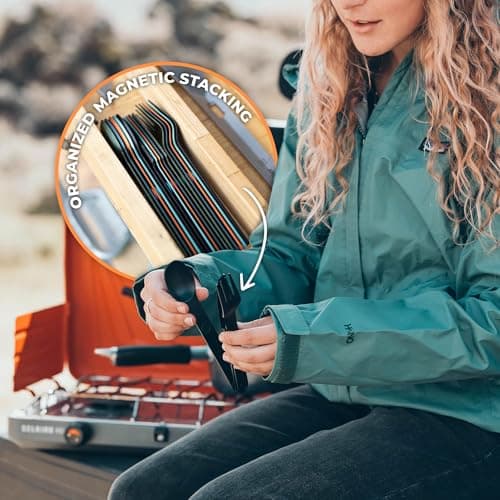 FULL WiNDSOR - MAGWARE Magnetic Travel Camping Cutlery Utensils Set — view 4