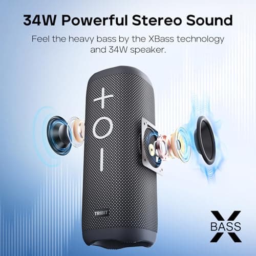 Tribit StormBox 2 Bluetooth Speaker, 34W, 360° Sound, 24H Playtime, IPX7 — view 4