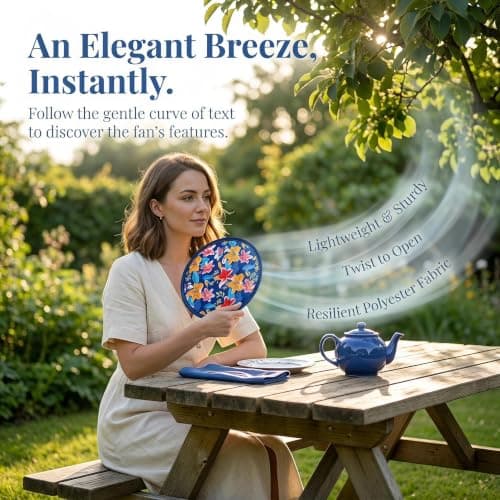 Skynelle Hand Fan 8 Pack Round Folding Portable Paper Fans Japanese Chinese Style Summer Cooling for Wedding Party Festival Home Decor Photo Props Outdoor Events Reusable Decorative Handheld Set — view 3