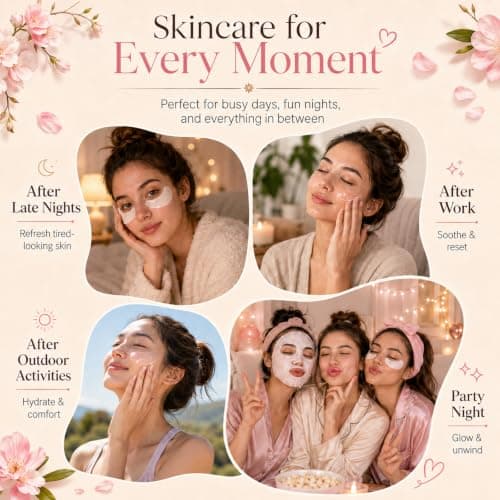 40PCS Skincare Gift Set for Women & Teens, Face Masks Pamper Kit, Mini Size — view 4