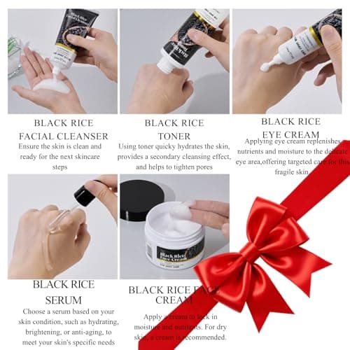 Black Rice Korean Skin Care Gift Set, 5 Piece Facial Routine for Women — view 5