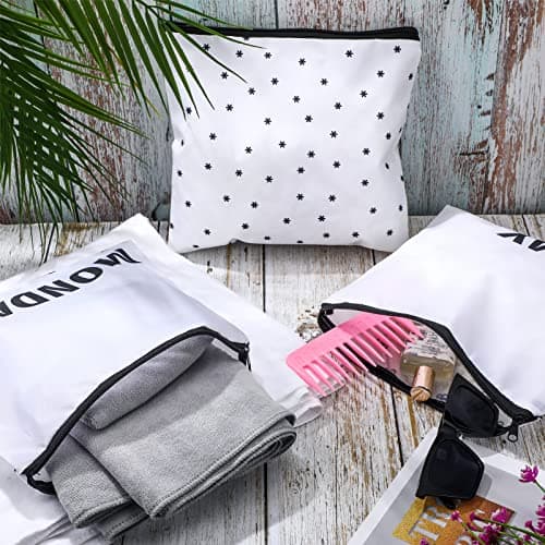 Oudain Packing Cubes Kids and Baby Travel Organizer Pouches Suitcases and Luggage Travel Accessories for Boys and Girls Summer Camp, Cruise, and Family Vacations, Days of Week, Black, White, One size — view 6