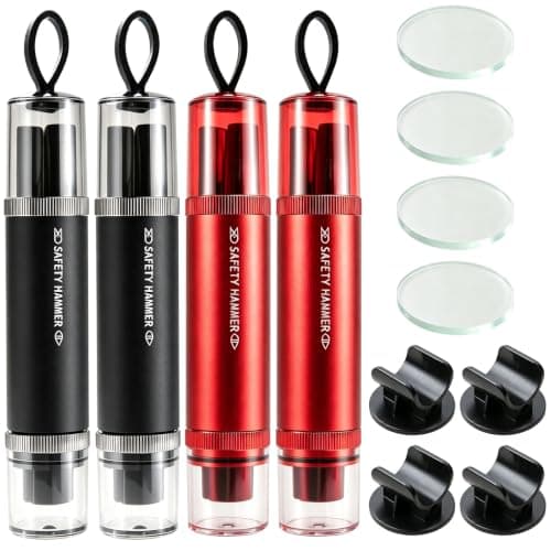 CVMGO 4PCS Car Window Breaker & Seatbelt Cutter Emergency Escape Tool