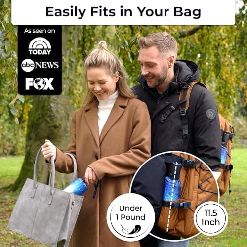 TUMELLA Strongest Windproof Travel Umbrella (Compact, Superior & Beautiful), Small Strong but Light Portable and Automatic Folding Rain Umbrella, Durable Premium Grip, Fits Car & Backpack Moonlight — view 2