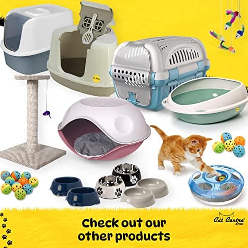 CAT CENTRE Grey Pet Carrier, Portable Cat Kitten Puppy Transporter, 51 cm — view 5