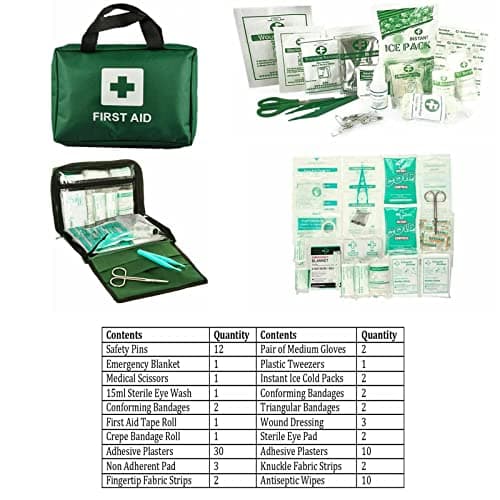 First Aid Kit –93Pcs Emergency First Aid Refill Reflective Bag with Eyewash — view 3