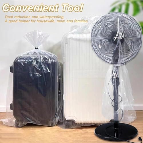lisetar Large Plastic Bags, Suitcase Storage Bags 100 * 150cm (40 * 60 Inches) Heavy Duty Plastic Storage Bags Large Capacity Clear Storage Bag Waterproof Big Bags for Moving Storing (2 Packs) — view 6