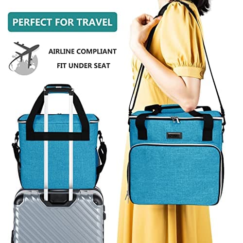 BAGLHER Dog Travel Bag, Pet Travel Bag (All Pet Travel Supplies), with 2 Pet Food Containers and 2 Collapsible Silicone Bowls; Essential Kits for Pet Travel Sky Blue — view 6
