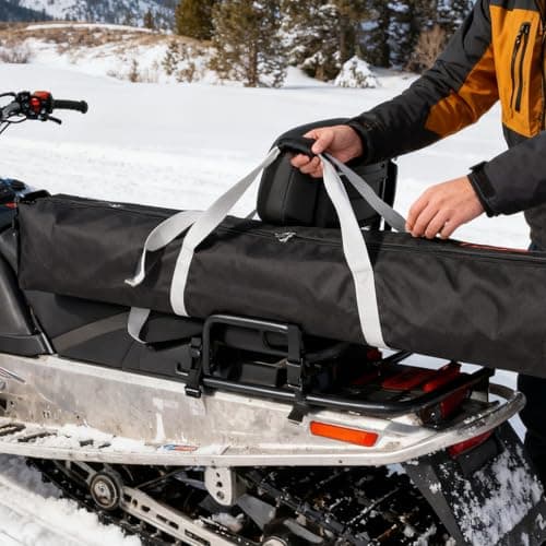 KOMBIUDA Ski Storage Bag for Snowboard Travel Heavy Duty Snowboard Carry Bag for Ski Trip Packing Essentials and Outdoor Skiing Equipment Organizer — view 6