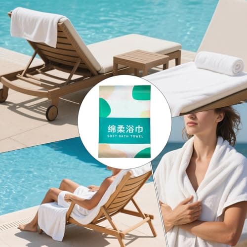 Bath Towels Thickened, Soft, Skin-friendly, Absorbent — view 4