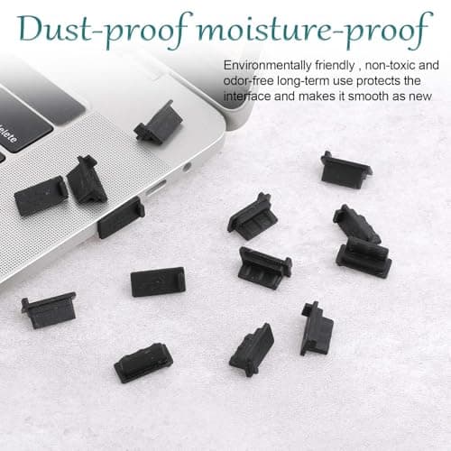 USB A Type Dust Plug, 20 Pcs Silicone USB Plug Cover — view 6