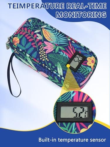 YOUSHARES Insulin Cooler Travel Case with Temp Display for Monjaro Pens — view 2