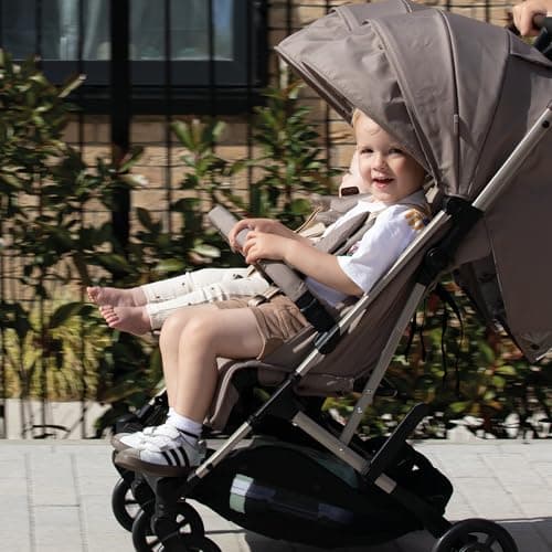 Cosatto Yo Double Baby Pushchair for Newborn & Toddler | Toddler - Birth - 25kg | Lightweight Compact Fold Twin Stroller, UPF 100+ Sun Protection, Raincover Included, Storage Basket (Foxed) — view 5