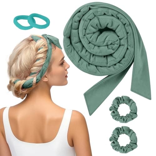 BUTBU Heatless Curlers Headband, 5PCS No Heat Hair-Curlers and Rollers