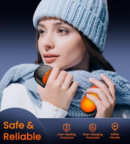 Hand Warmers Rechargeable, 2 Pack Magnetic Electric Hand Warmer 24h Warmth — view 6