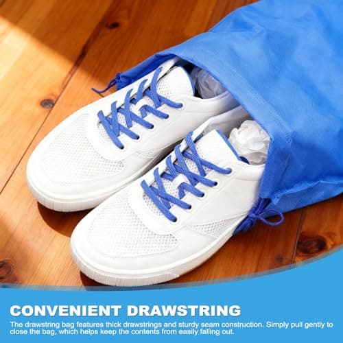 12Pcs Drawstring Shoe Bags, Portable Non-Woven Shoe Packing Clothes Bag — view 4