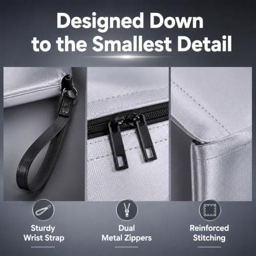 Fireproof Document Bag with Lock Waterproof Protection Document Safe Holder — view 6