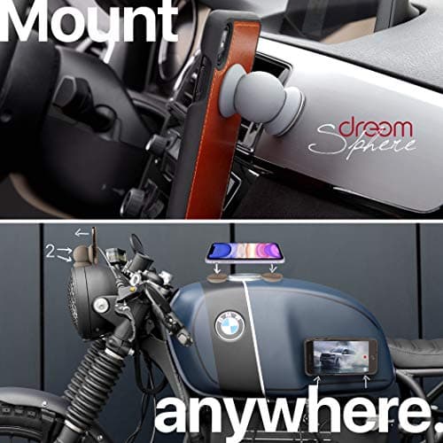 Dreem Sphere Premium Magnetic Mount for Phone, Camera, GPS; Strong Magnets Great for Car, Kitchen, Office, Workshop - Cream — view 2