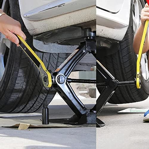Universal Automotive 360° Swivel Labor-Saving Jack Ratchet Wrench, Scissor Jack Lift Speed Handle Tool Jack Lug Handle Tool Tire Wheel Jack Wrench for Travel/Truck/SUV (1-A-PCS) — view 5