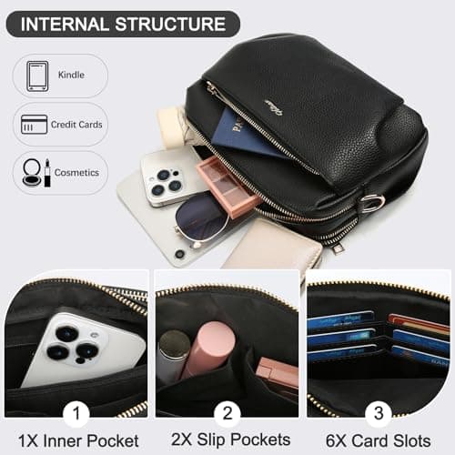 HILAEX Crossbody Bags for Women RFID Blocking & Anti-Theft Function — view 5