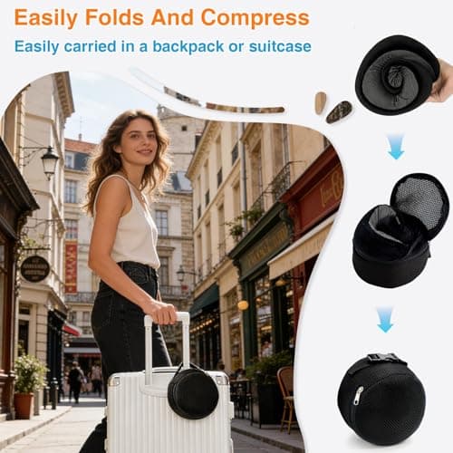 YAWAHOME Travel Pillow for Airplane, Memory Foam Neck Pillow for Travel — view 4