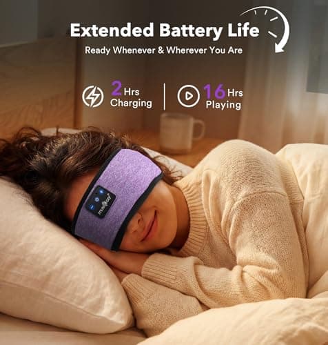MUSICOZY Sleep Headphones Headband Bluetooth 5.4 Cool for Sleep & Sport — view 5