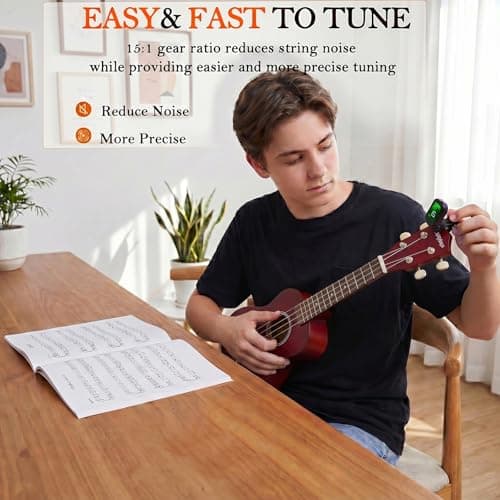 Soprano Ukulele Beginner Kit 21 Inch with Free Online Lesson Fast to Learn — view 3
